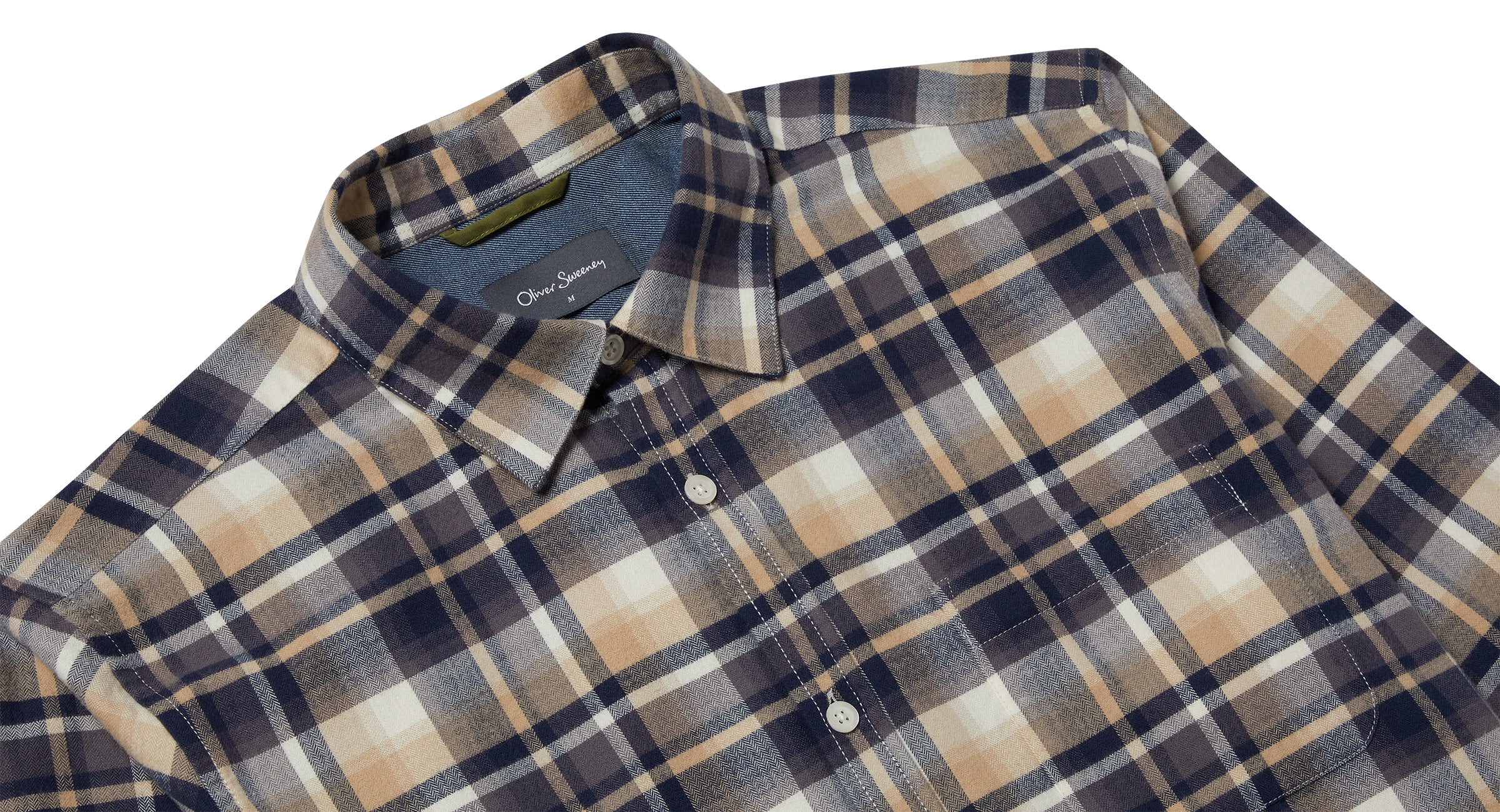 Censo Navy/Beige Check 14 Censo Navy/Beige Check