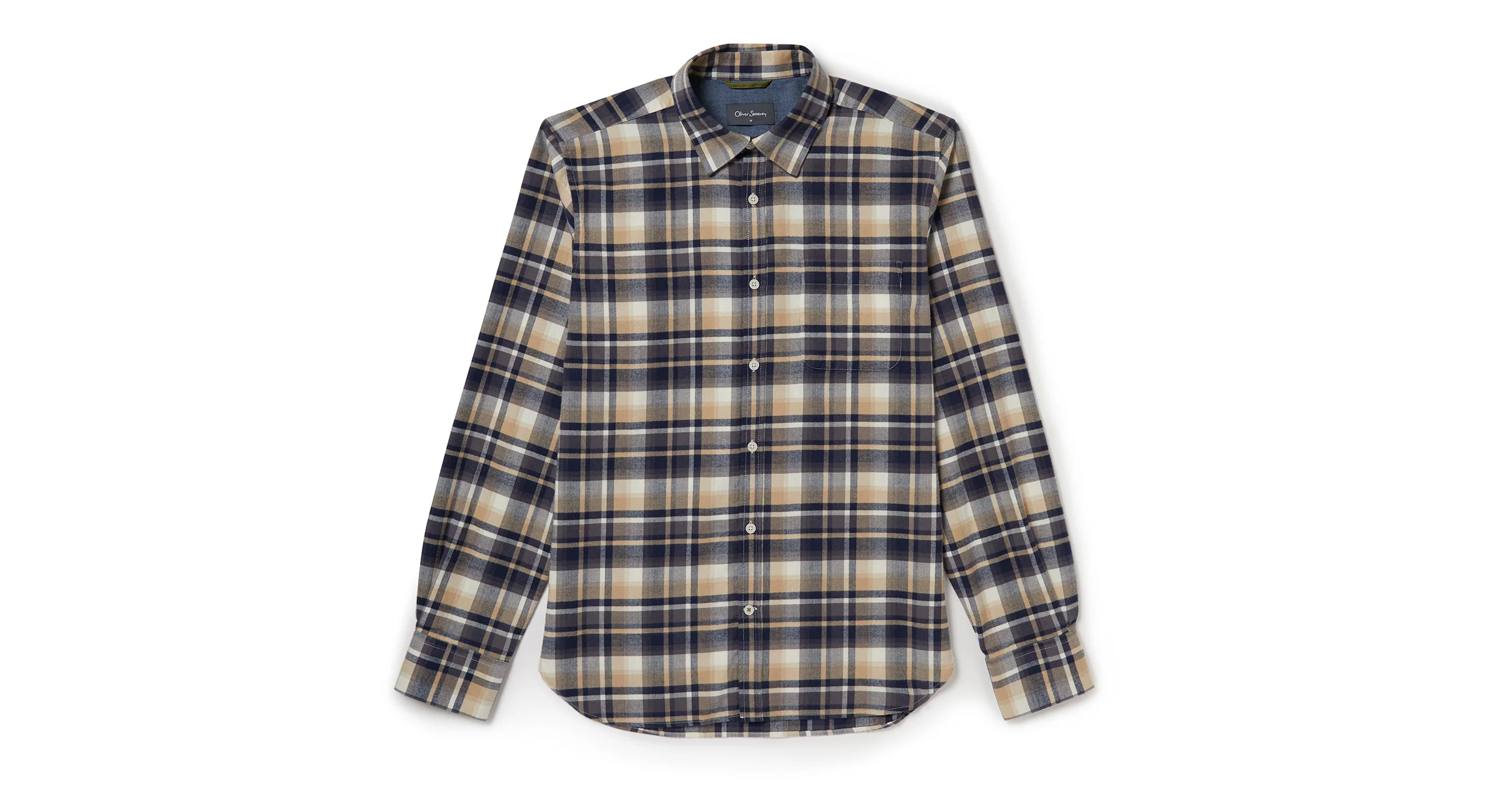 Censo Navy/Beige Check 5 Censo Navy/Beige Check
