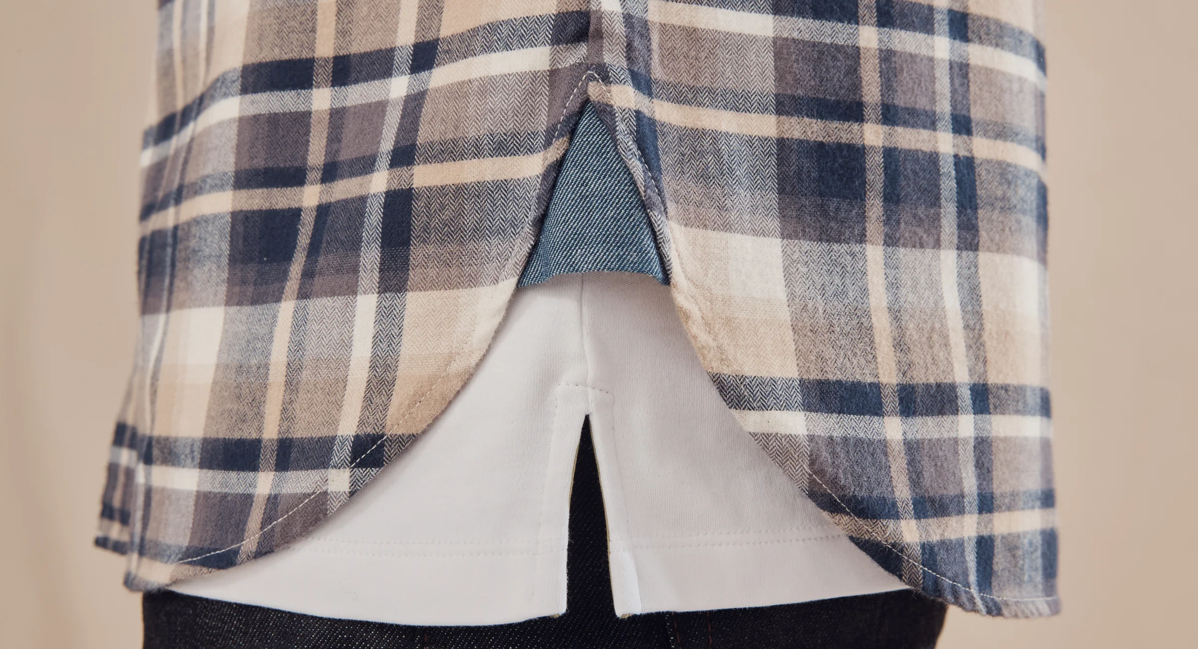 Censo Navy/Beige Check 9 Censo Navy/Beige Check